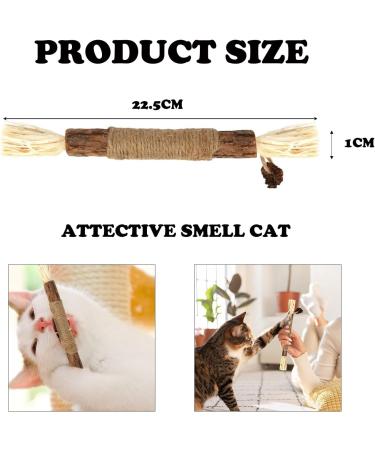 HBINGL Silvervine Chew Sticks for Cats 4 pcs Brown Catnip Chew Sticks for kitten Cat Teeth Nip Cleaning Teeth Chew Catnip Toys Natural Cat Teeth Nip Cleaning Catnip for Indoor Cats - Buy Online on GoSupps.com