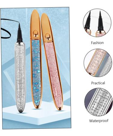 FOMIYES 2pcs Diamond Eyeliner Precise Eyeliner Elf Eyeliner Waterproof Eyeliner Pens Beauty Pen Household 1 count (Pack of 1) Assorted Color - Buy Online on GoSupps.com