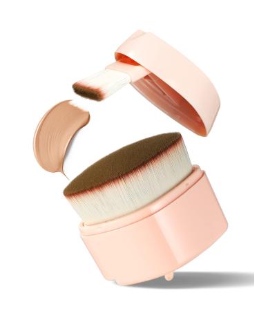 Foundation Brush EIGSHOW Retractable Kabuki Foundation Brush Flat Top Foundation Brush for Liquid Cream Flawless Powder Cosmetics(Pink) F666(Pink)