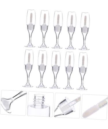  Ipetboom Ipetboom 10 Pieces Empty Boxwood Wine Glass Lip Glaze Refillable Lip Balm Lipstick Holder Lip Balm Containers Lipstick Packaging Clear Lip Gloss Lip Gloss DIY Tubes - Buy Online on GoSupps.com