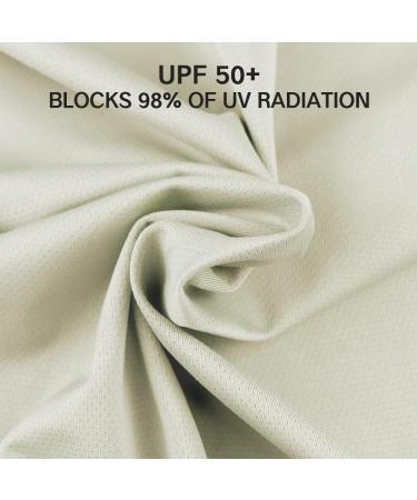 Mount Tec Unisex UPF 50+ Fingerless Gloves - Beige, Small | UV Protective Sun Glove for Outdoor Activities - Buy Online on GoSupps.com