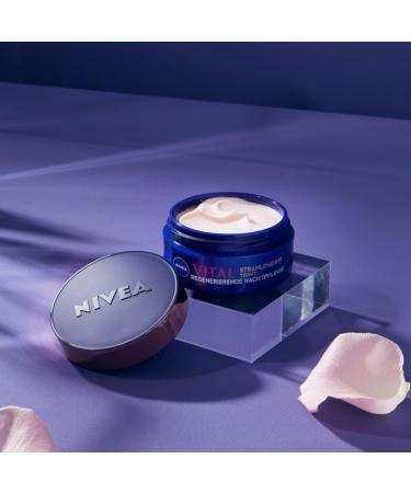 NIVEA Vital Regenerating Night Cream (50 ml) for the face for vital and healthy skin night cream with rose petal oil calcium and creatine - Buy Online on GoSupps.com