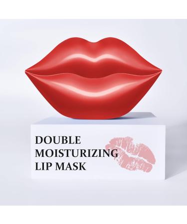 20Pcs Lip Mask Sheet Red Cherry Moisturizing Plumping Lip Patches Gel Treatment Lip Masks for Dry Lips Plump Lip Collagen Overnight Sleeping Lip Pads Patches(Red) B-Red - Buy Online on GoSupps.com