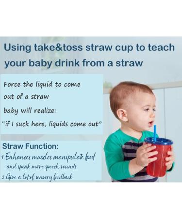 Tegion Mini Short Silicone Straws for Toddlers & Kids - BPA Free & Teething Safe - Fits The First Years Take & Toss Straw Cup - Buy Online on GoSupps.com