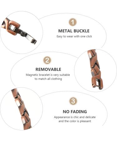 Therapeutic Copper Magnetic Wristband for Men | Vintage Moisennette Yoga Jewelry - International Shipping - Buy Online on GoSupps.com