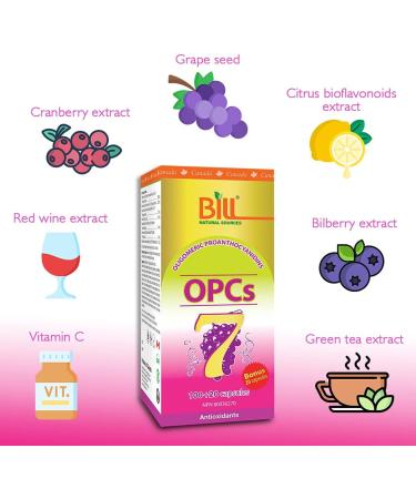 Bill Natural Sources OPCs-7 Super Antioxidant 120 capsules - Buy Online on GoSupps.com