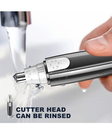 Best Ear and Nose Hair Trimmer - Painless Facial & Eyebrow Hair Removal for Men & Women - Battery Operated Easy Cleansing Black - Buy Online on GoSupps.com
