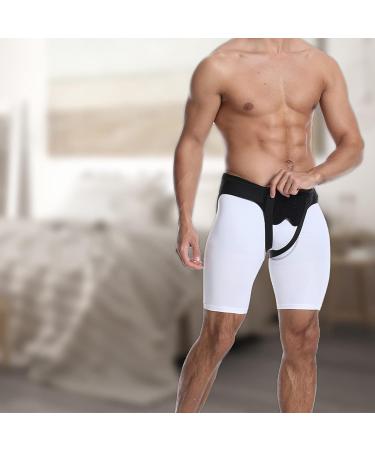 Breathable Inguinal Hernia Support Belt for Men & Women - Adjustable Compression Pads - Soft & Comfortable - Size L - Black - Buy Online on GoSupps.com