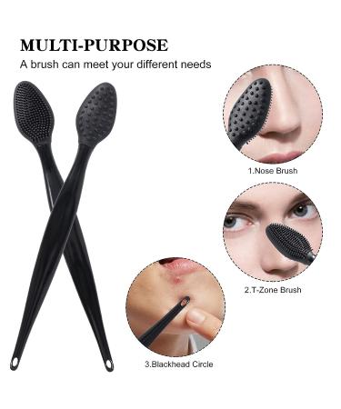 10 Pcs Ooloveminso Silicone Black Lip Scrub Brush Set - Double-Side Exfoliator Tool for Dark Lips - Lip Care and Beauty - Buy Online on GoSupps.com