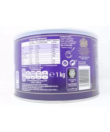 Cadbury Original Drinking Hot Chocolate Powder Swirl into/Add Milk - 1kg | Sold by Gronets - Buy Online on GoSupps.com