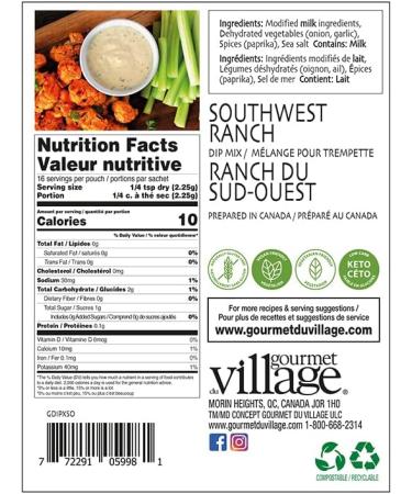 Gourmet du Village DIP Recipe Box Southwest Ranch 36 Gram - Buy Online on GoSupps.com