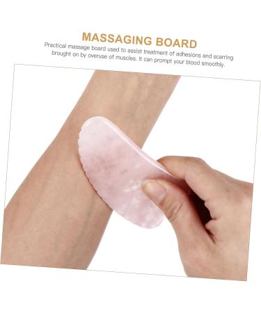 Minkissy 3-Piece Schabbrett Massage Device Set | Face Roller Gua Sha Board & Gemstone Tools for Skin Care | Pink | International Shipping Available - Buy Online on GoSupps.com