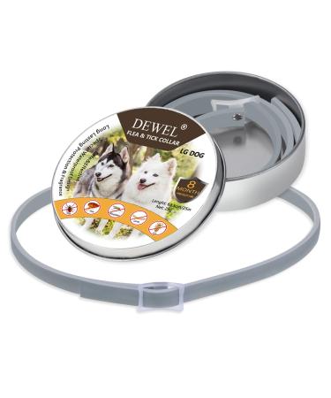 DEWEL Tick Collar for Dogs 63.5cm Adjustable Flea and Tick Collars Waterproof Anti-Ticks and Fleas - Buy Online on GoSupps.com