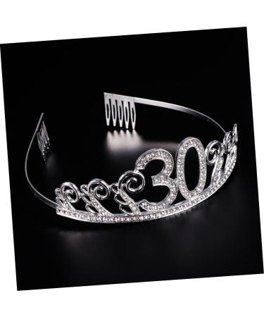 1 Set Birthday Tiara Headband Headbands Women Belt Rhinestone Headband Rhinestone Headpiece Ladies Suits Birthday Party Decorations Plain Sash Fabulous Sash Beauty Make up Decorate - Buy Online on GoSupps.com