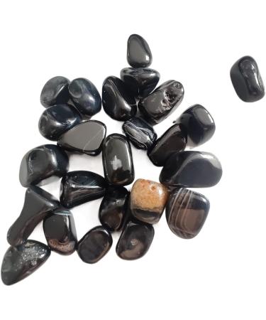 Natural Crystal Rough 50-100g Natural Black Agate Stone Polished Gemstone Collectibles Rough Rock Specimen Stone Decoration for Fish Tank (Color : 100g Size : 1-2cm) 1-2cm 100g - Buy Online on GoSupps.com