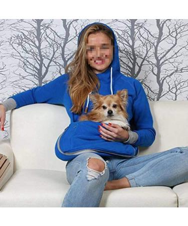 Angel Zyj Women's Pullover Hoodie with Cat & Dog Bag - Plus Size Pink Sweater for Autumn/Winter - Buy Online on GoSupps.com
