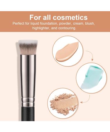 TEOYALL Concealer Brush Set Flat Top Blush Brush Angled Nose Contour Brush Ultra-Thin Eyeliner Eyebrow Brush for Flawless Finish 370S/Flat Top/Thin Flat - Buy Online on GoSupps.com
