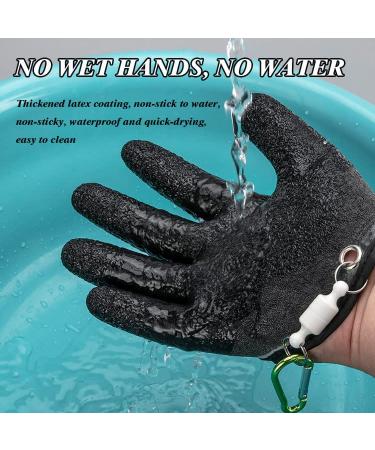 Eurmali 2Pcs Fishing Catching Gloves with Magnet Release - Professional Anti-Slip Waterproof Fisherman Gloves for Catching and Protecting Hands - Buy Online on GoSupps.com