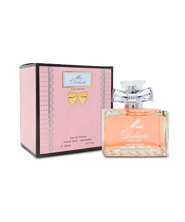 Miss Delicate Women Perfume Bold & Sophisticated Scent Eau De Parfum With Citrus Spice And Woody Notes Long Lasting Natural Spray Fragrance 3.4 Fl Oz Miss Delicate 3.4 Fl Oz (Pack of 2)