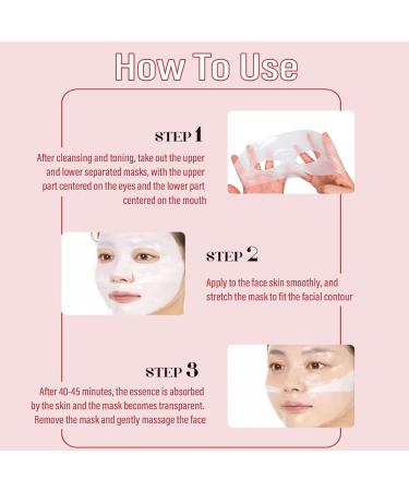 JHDZ Nifora Bio Collagen Mask Bio Collagen Real Deep Mask AntiAging Facial Treatment Masks Moisturizing Overnight Hydrogel Mask for Burning and Moisturizing Elasticity Enhancement 1Box4PCS - Buy Online on GoSupps.com