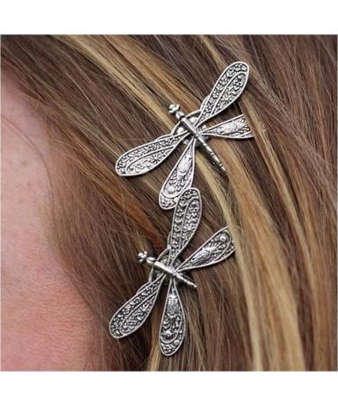 JKKzzLIE 6 Pieces Retro Dragonfly Hairpin Silver Vintage Hair Clips Cute Hair Styling Pins for Girls and Women - Buy Online on GoSupps.com