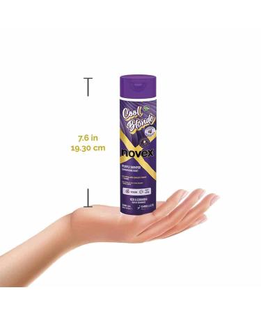 NOVEX Cool Blonde Purple Toning Shampoo 10.1oz - Neutralizes & Tones Blonde/Silver Hair with Acai Extract & Ceramides | International Shipping Available - Buy Online on GoSupps.com