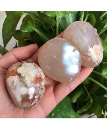 ENPAP 90-100g Beautiful Natural Cherry Blossom Agate Hand Play NaturalStones xingyong - Buy Online on GoSupps.com