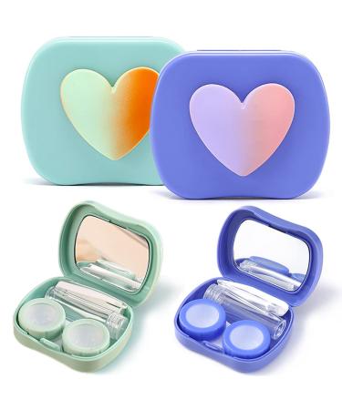 iGeyzoe contact lens case Cute Love (blue-green)