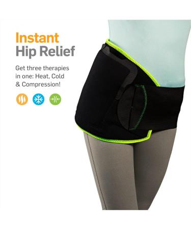 NatraCure Hot/Cold Hip & Lower Back Pain Relief Wrap - Ideal for Lumbar Backache, Herniated Discs, Bursitis, Sciatica, Arthritis - Hip Replacement Recovery - Large/X-Large - Buy Online on GoSupps.com
