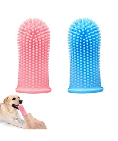 Cat fuss for cats cat toothbrush toothbrush cat cat toothbrush cats toothbrush finger toothbrush finger toothbrush dog for puppies/cats finger toothbrush (blue pink)