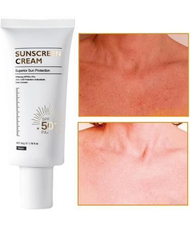 Facial Sun Protection Cream | Travel Skincare Sun Cream | Lightweight Face Sun Lotion Sunscreen for Beach Volleyball Face Sunblock Suitable Use for Camping Beach Face - Buy Online on GoSupps.com