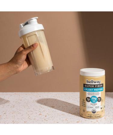 Organic Bellway Fiber Super Powder with 20g Plant Protein - Very Vanilla 12.7oz - Buy Online on GoSupps.com
