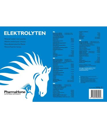 PharmaHorse Elektrolytes | Nervous system | Muslces | Human Grade Quality | 100% No added sugar | 3000 grams - Buy Online on GoSupps.com