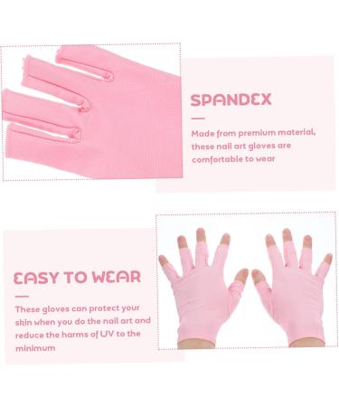5 Pairs Nail Gloves Moisturising Gloves Anti-UV Gloves Gel Manicure Gloves Nail Polish Gloves Sun Cream Gloves Device Elastane Accessories - Buy Online on GoSupps.com