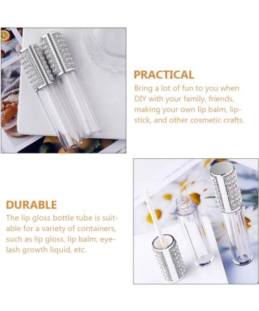 Mobestech Lot de 5 Tubes Ronds de Brillant L vres Rechargeables 5 Ml Contenants DIY pour Rouge L vres Porte-Gloss Compact Transparent pour Maquillage et Voyages - Buy Online on GoSupps.com