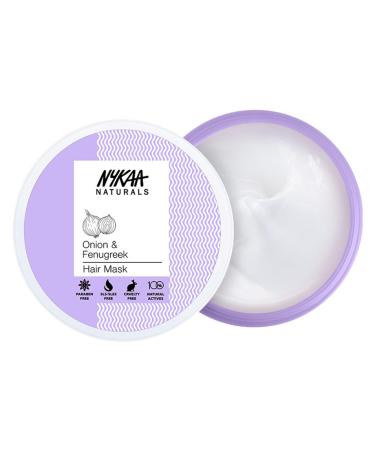 Nykaa Naturals Hair Mask | Deep Conditioner for Dry Damaged Hair | Onion & Fenugreek | 6.76 oz - Suitable for All Hair Types | International Shipping - Buy Online on GoSupps.com