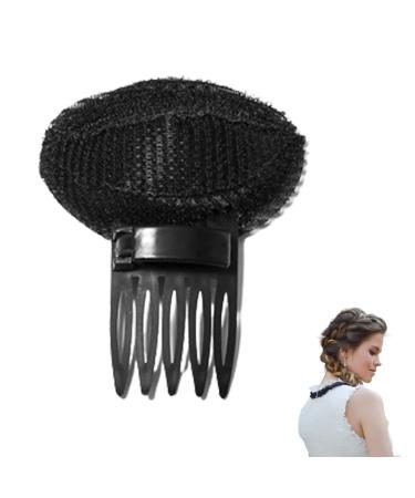 Invisible Hair Clip | Sponge Clip Front Hair Base Sponge Clip Front Hair Base Puff Hair Head Cushion Increase Hair Pad Comb Bump up Volume Hair Base for Hairstyle Tools Accessories Lencyh Black