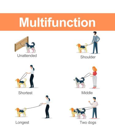 Buy TRHIMLSBRAD Adjustable 3m Dog Leash for Large & Medium Dogs - Multifunctional & Robust in Pink/Red - International Shipping Available - Buy Online on GoSupps.com