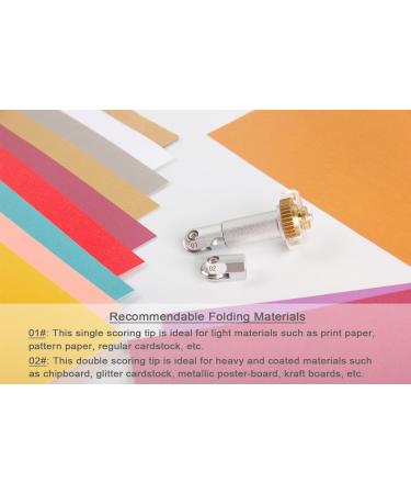 Scoring Wheel Combo Pack for Cricut Maker 3 - 01 & 02 Tip with Drive Housing - Folds Cards, Envelopes, Boxes, 3D Creations - Compatible with Cricut Maker - Double Scoring Wheel Tool - Buy Online on GoSupps.com