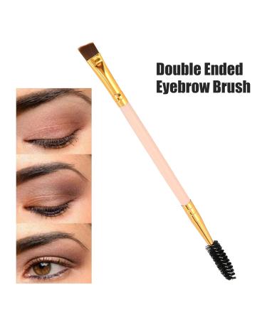 Double Sided Eyebrow Eyelash Brush - Angled Cosmetic Tool for Home Use (Pink) | Shop Internationally | Best Beauty Accessories - Buy Online on GoSupps.com