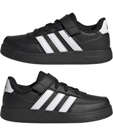 Buy adidas Unisex Kids' Breaknet Sneakers - Stylish Elastic Lace & Strap - Core Black Ftwr White - EU Size 39 1/3 - International Shipping Available - Buy Online on GoSupps.com