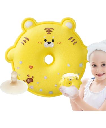 Sklmdrnk Shower Sponge for Body Children's Bath Shower Scrubber Ball | Body Scrub Shower Ball for Hotel Bathroom Home Dormitory and Travel Yellow - Buy Online on GoSupps.com
