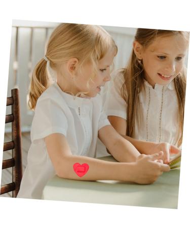 Toddmomy Heart Stickers for Kids 120 Sheets Waterproof Heart Shaped Gauze Care Patches Breathable Red Small Patches for Children - Buy Online on GoSupps.com