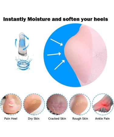 3 Pairs Moisturizing Gel Socks for Dry Cracked Heels - Spa Humectant Foot Treatment - Buy Online on GoSupps.com