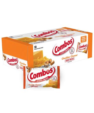 COMBOS Cheddar Cheese Pretzel Baked Snacks 1.8 Ounce (Pack of 18) - Buy Online on GoSupps.com