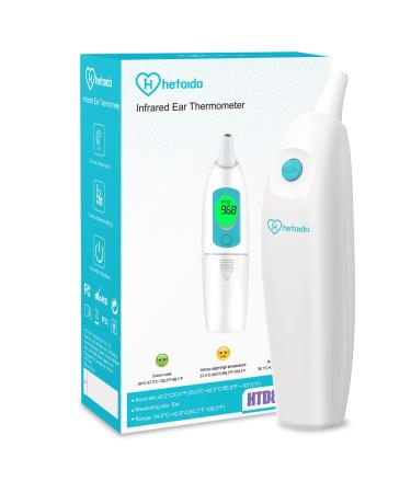 Ear Thermometer for Adults and Kids Digital Thermometer with Fever Alarm and Instant Accuracy Readings Infrared Thermometer Gun for Infants Baby Thermometer Fast Reliable