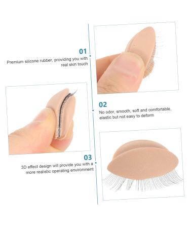 Buy FRCOLOR 9 Pairs Lash Practice Module - Eyelash Extension Kit with Replaceable Fake Eyelids for Training - International Shipping Available - Buy Online on GoSupps.com