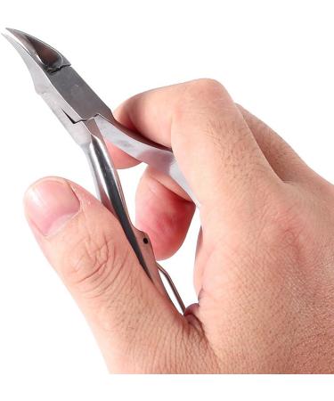 Cuticle Cutter with Protective Cap Stainless Steel Cuticle Nippers for Ingrown Nails Manicure Tool for Hard Nails with Easy-grip Design - Buy Online on GoSupps.com