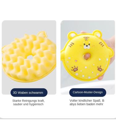 Afurl Body Scrubber Balls Shower Sponge for the Body Bath and Shower Scrubber Ball for Children Honeycomb Design Bath Accessories for Travel Hotel Bathroom Home and Dormitory Yellow - Buy Online on GoSupps.com