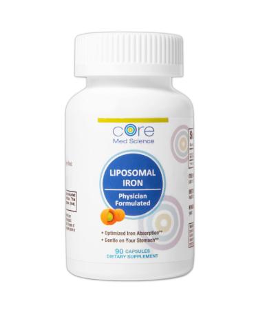 Liposomal Iron Supplements: Iron Supplement Pills for Women and Men by Core Med Science - 65mg - 90 Day Supply
